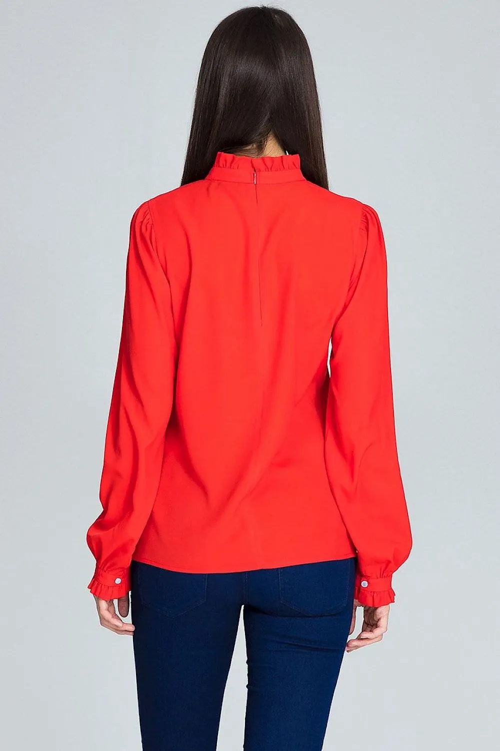 A very Elegant Blouse With Pleated Figl