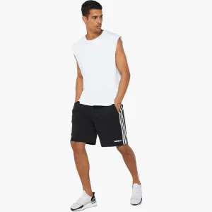 adidas Mens Essential 3S Fleece Shorts Black