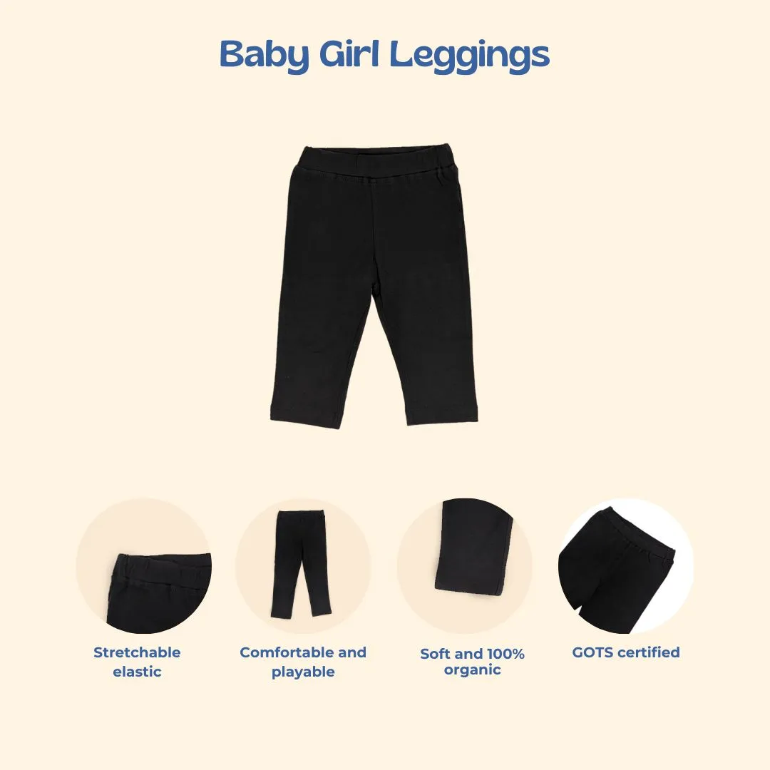 Baby Girl Leggings - Black