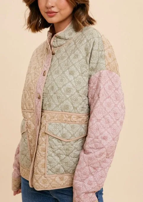 Bandana Lightweight Quilted Jacket ~FINAL SALE