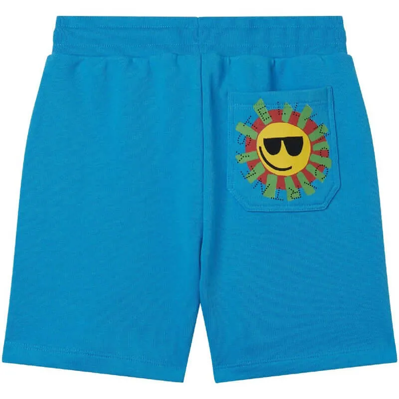 Boys Blue Jersey Shorts