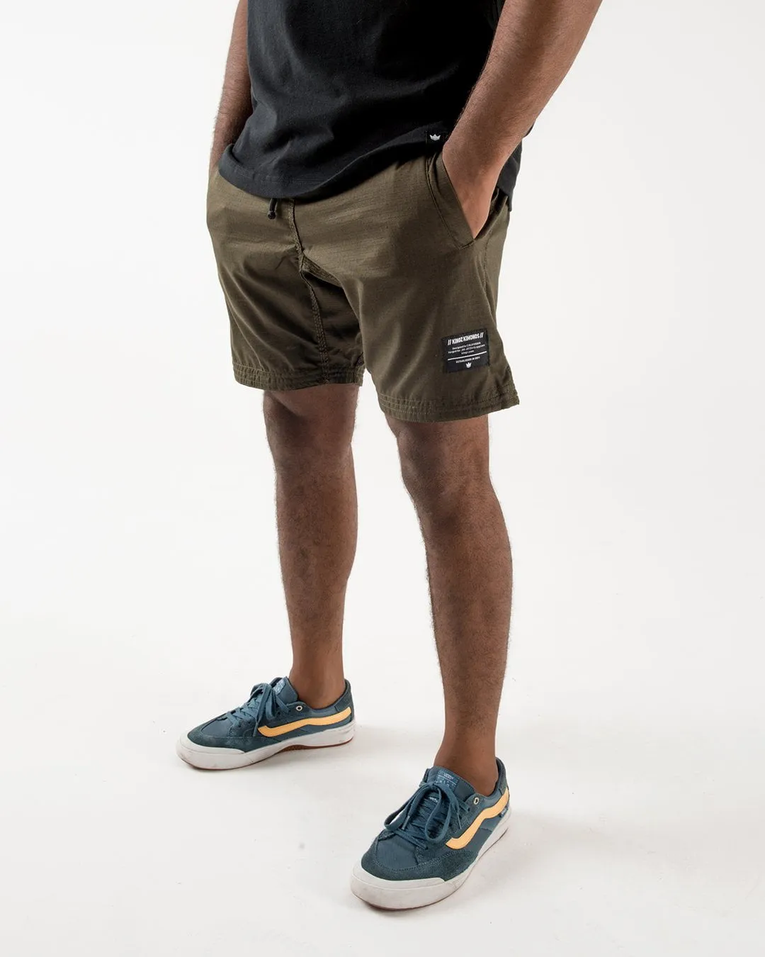 Casual Gi Shorts - Military Green