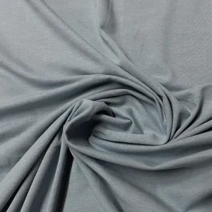 Dusty Steel Cotton/Spandex Jersey Fabric - 200 GSM