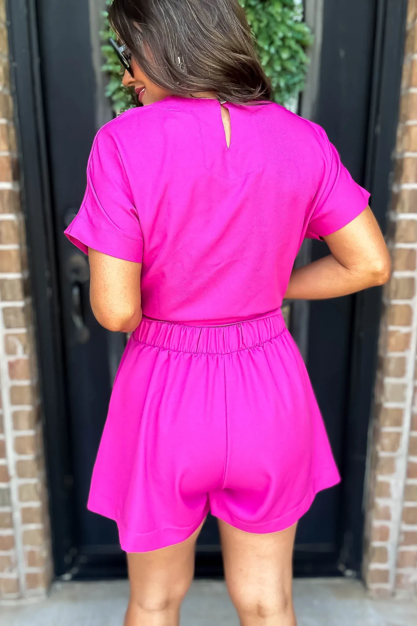 Everyday Radiance Solid Magenta Shorts