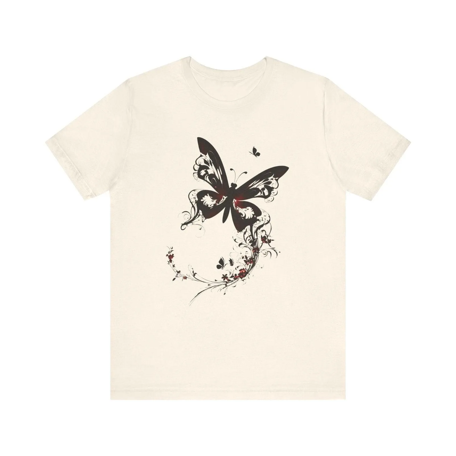 Flower Golden Butterfly Dreams T Shirt