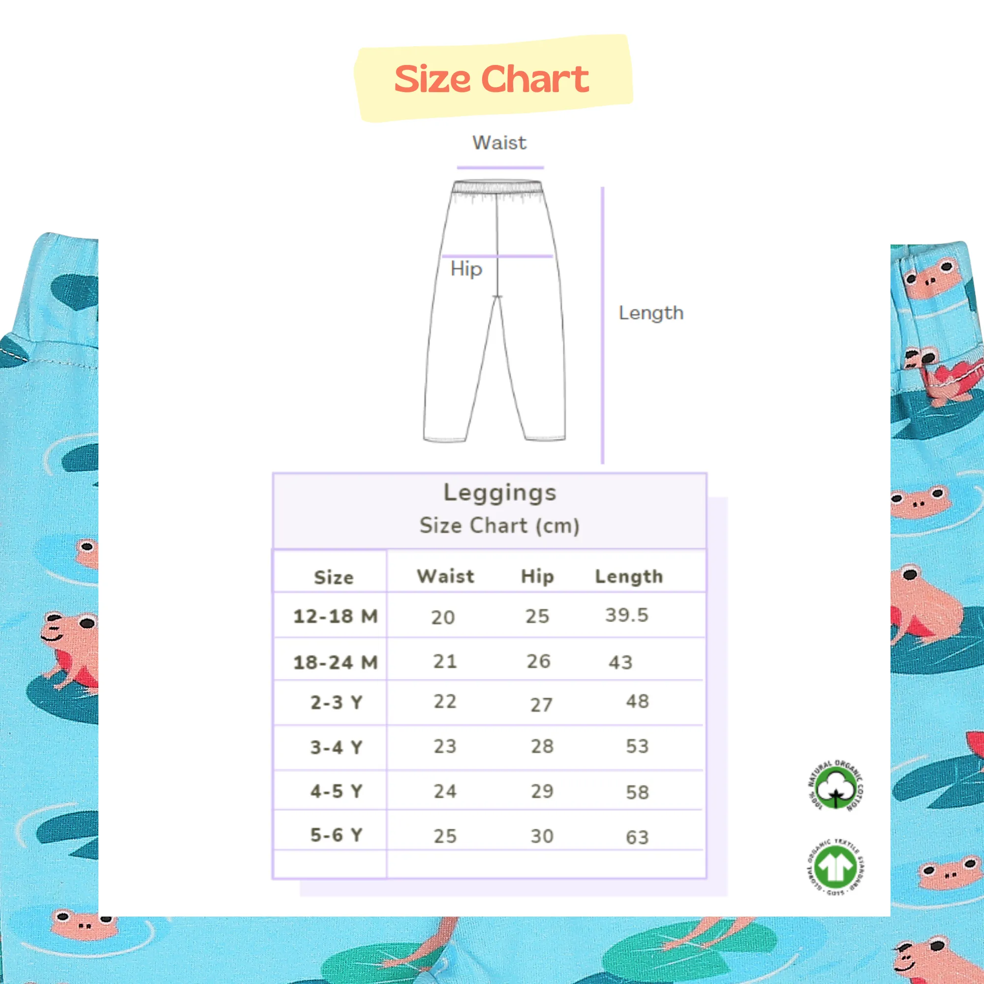 Girl Leggings - Frog & Lotus