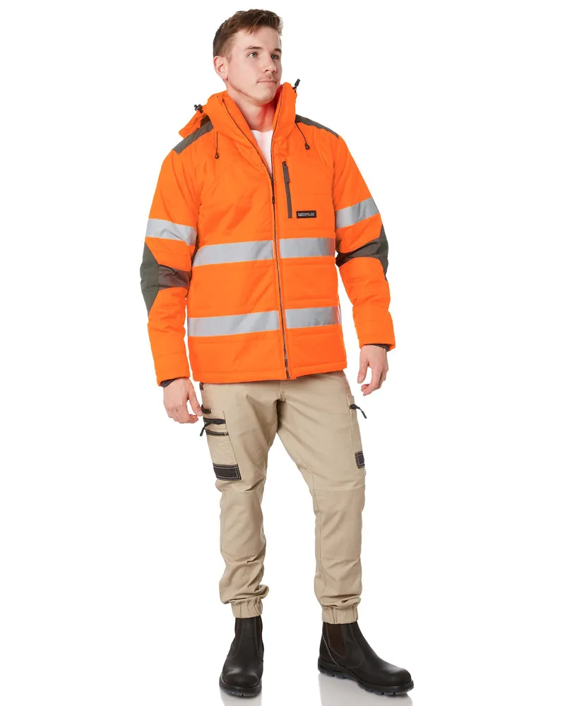 Hi Vis Triton Taped Insulated Jacket - Orange