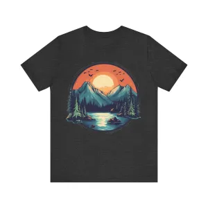 Hiking Mountain Sunrise T Shirt