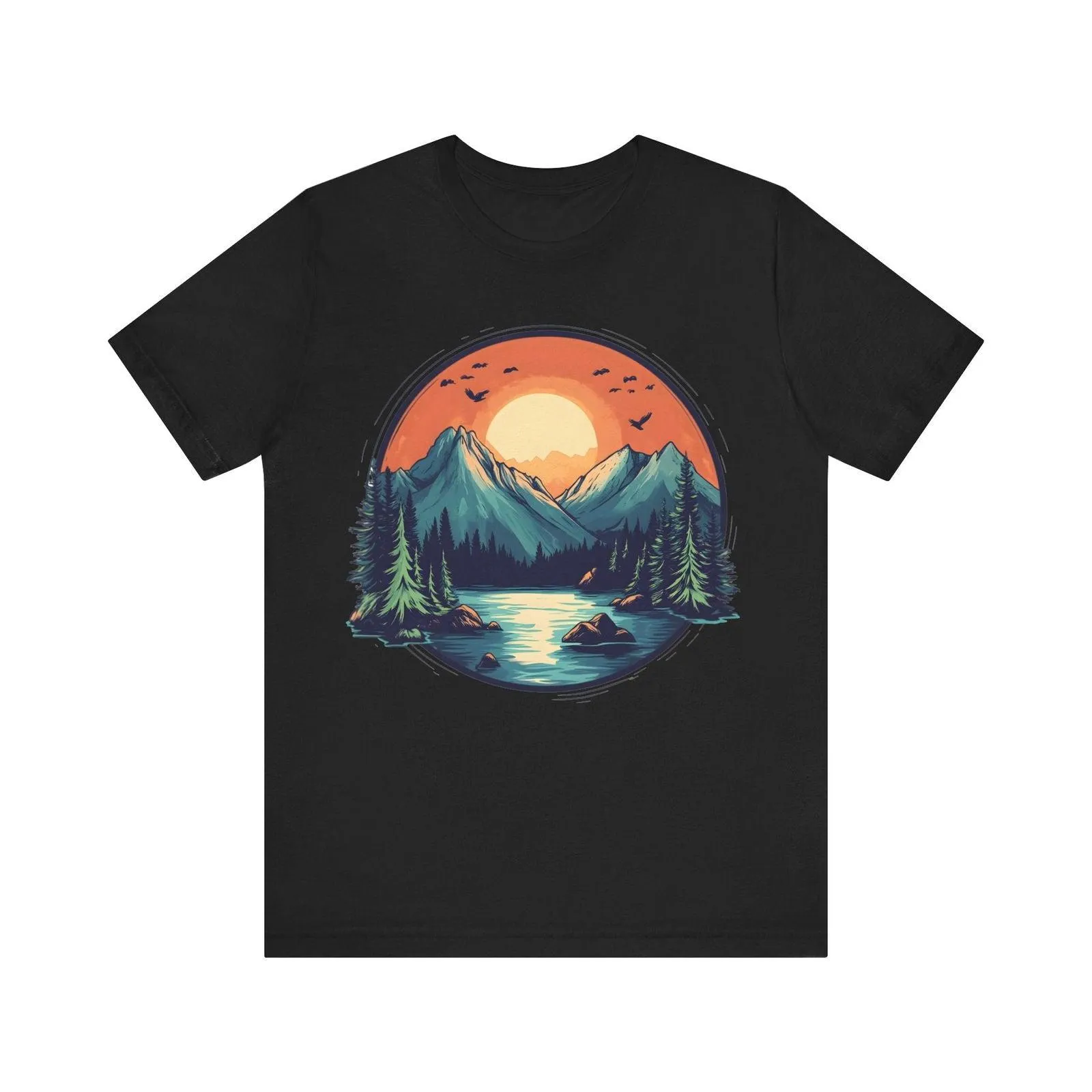 Hiking Mountain Sunrise T Shirt