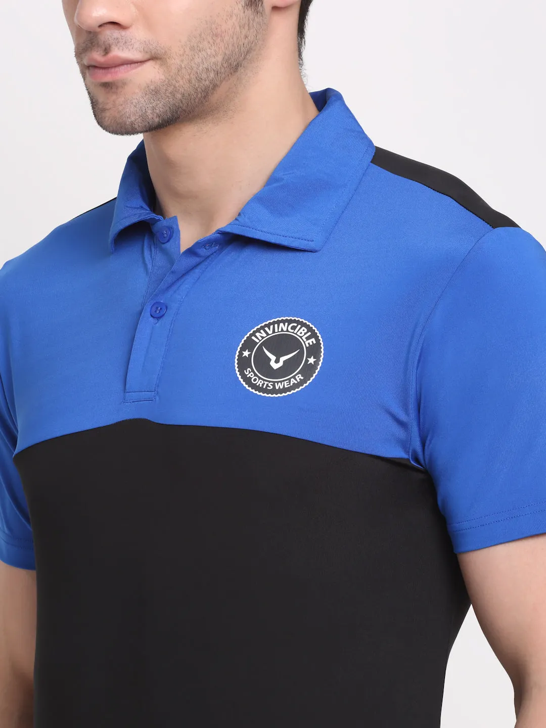 Invincible Men’s Color Block Polo Tee