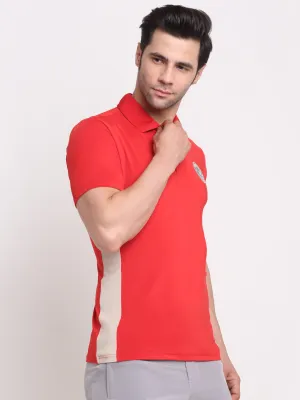 Invincible Men’s Color Block Polo With Side Panel