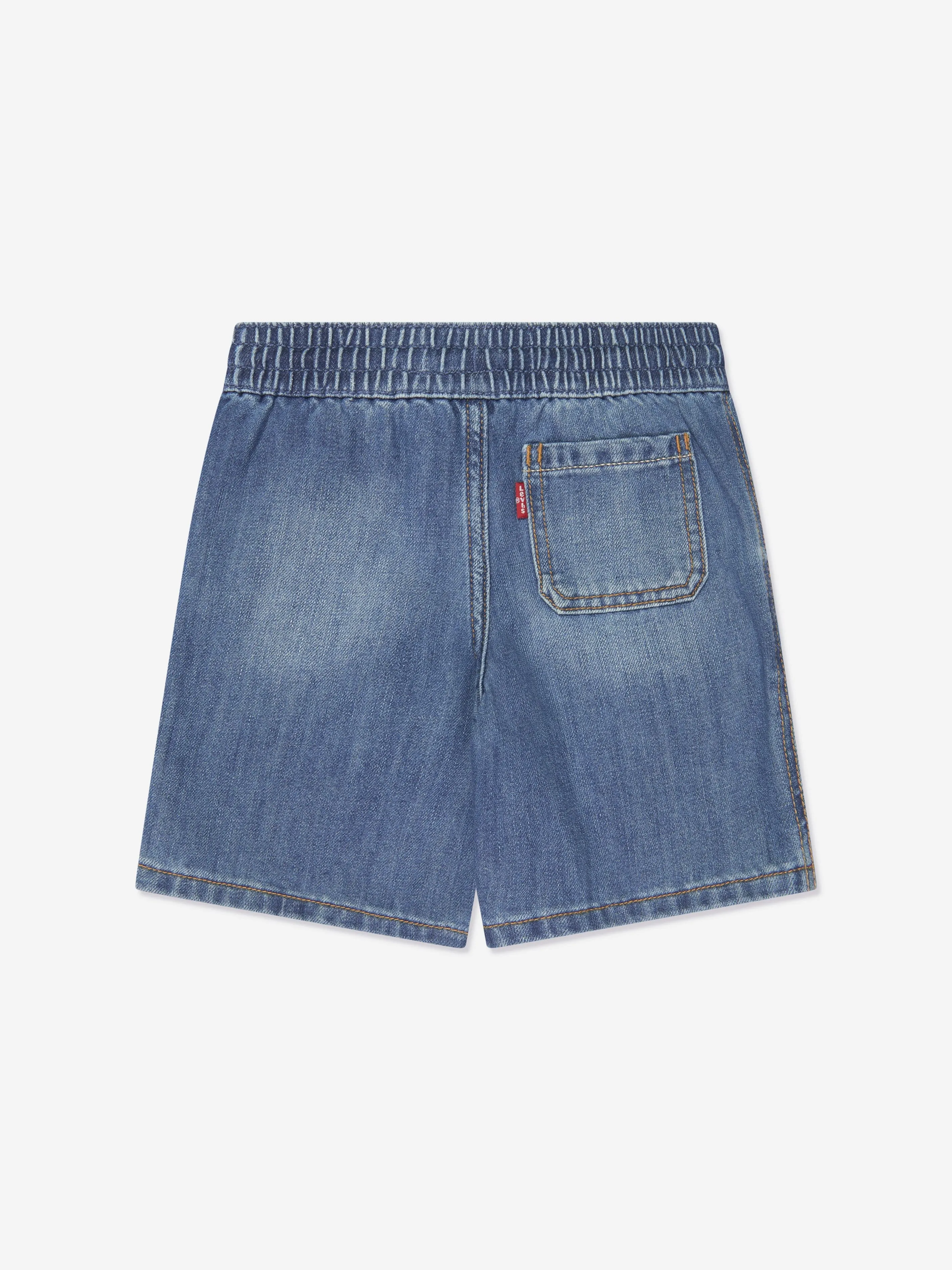 Levi's Wear Boys Relaxed Pull On Shorts in Blue