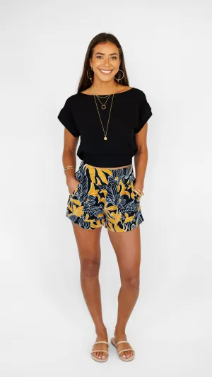 Mar Shorts / Tropical Black