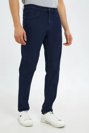 Men Navy Slim Fit Jeans