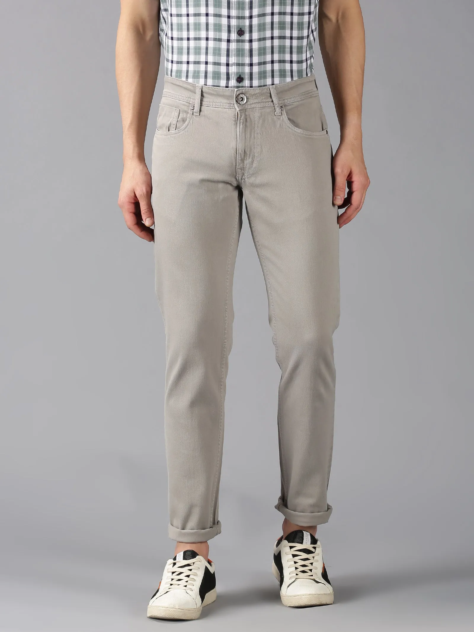 MEN'S GREY SLIM FIT JEANS