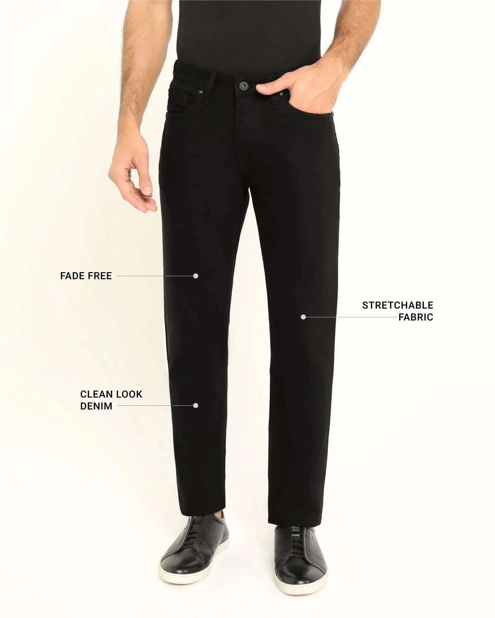 Must Haves Slim Yonk Fit Black Jeans - Jamie