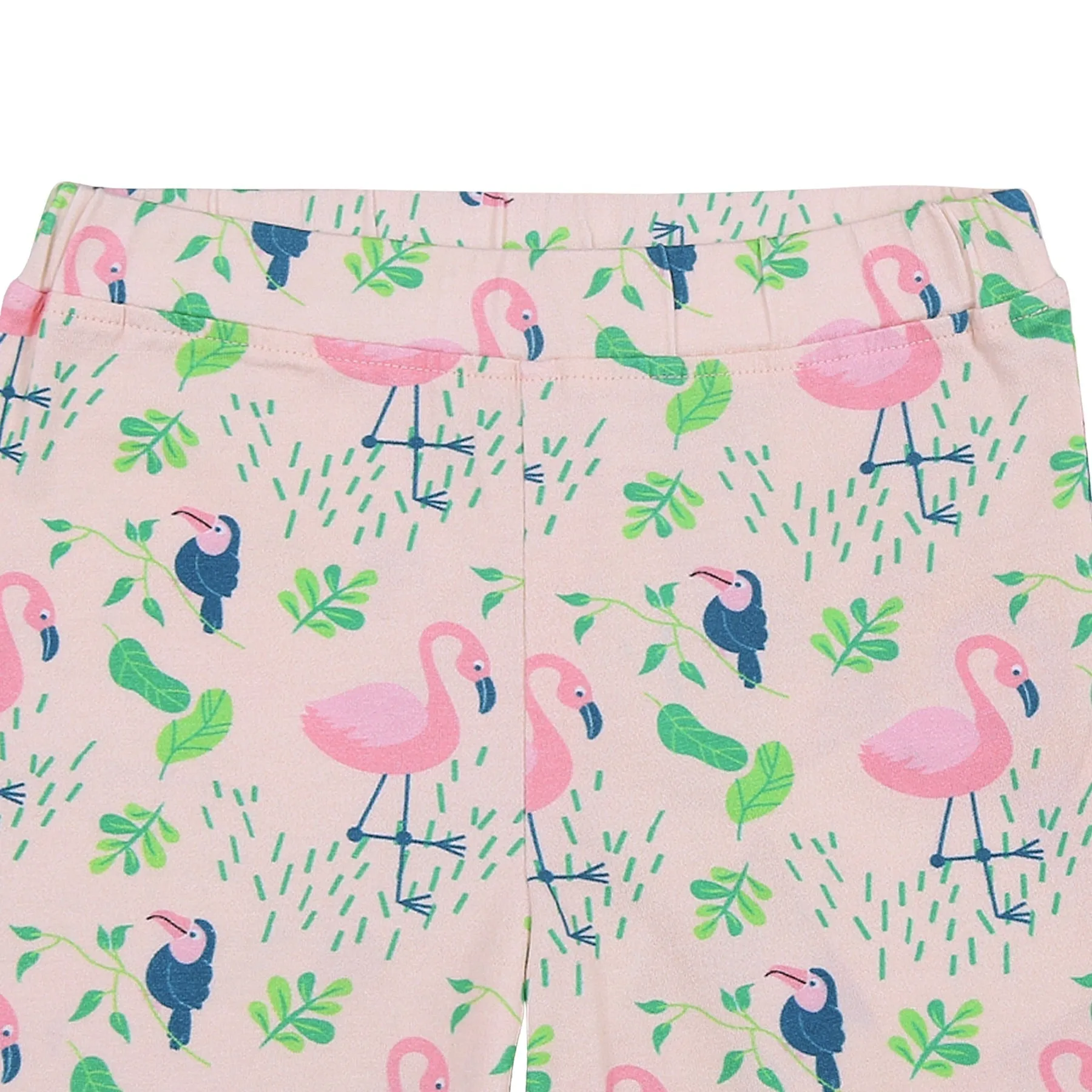 Organic Cotton Leggings- Flamingo Forrest