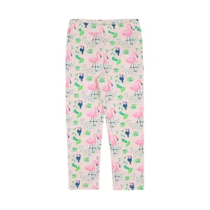 Organic Cotton Leggings- Flamingo Forrest