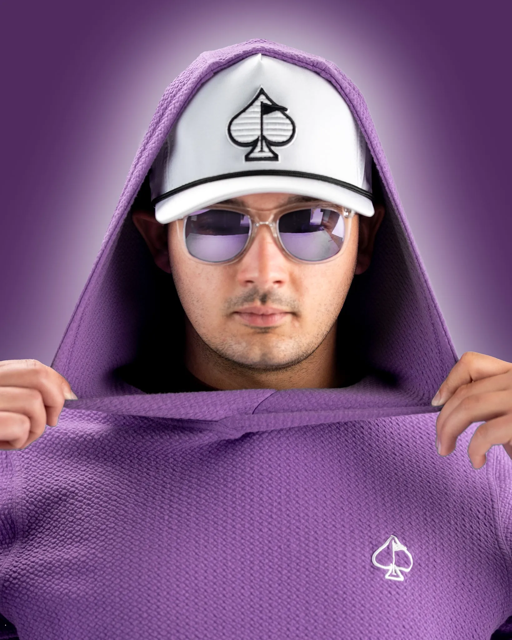 Player Preferred™ Waffle Knit Hoodie - Grape