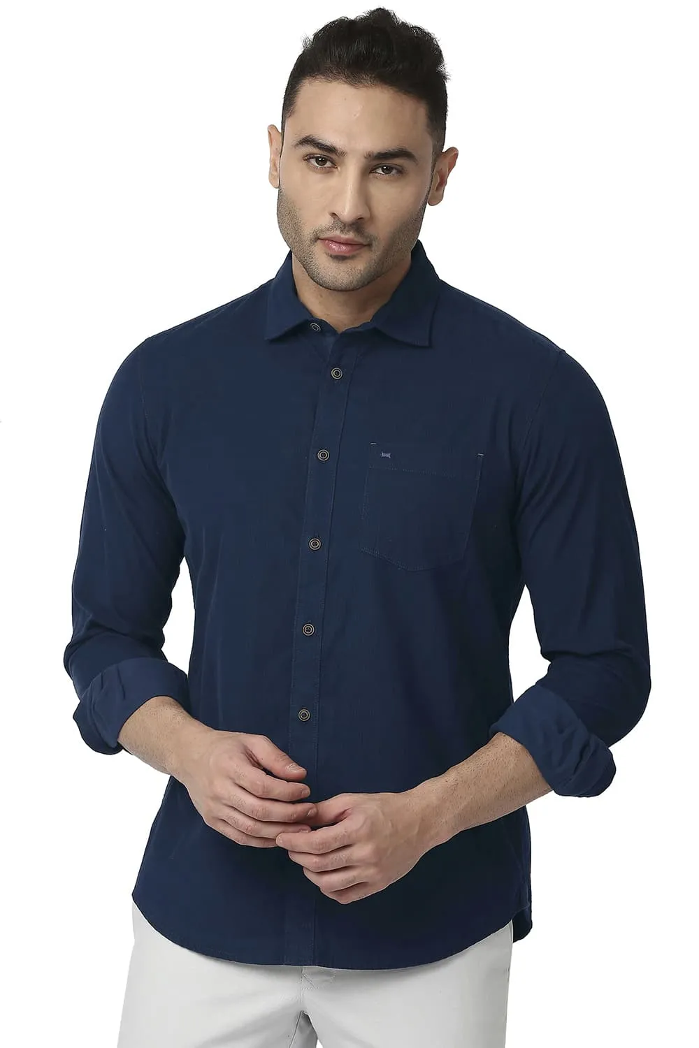 Slim Fit Cotton Corduory Shirt