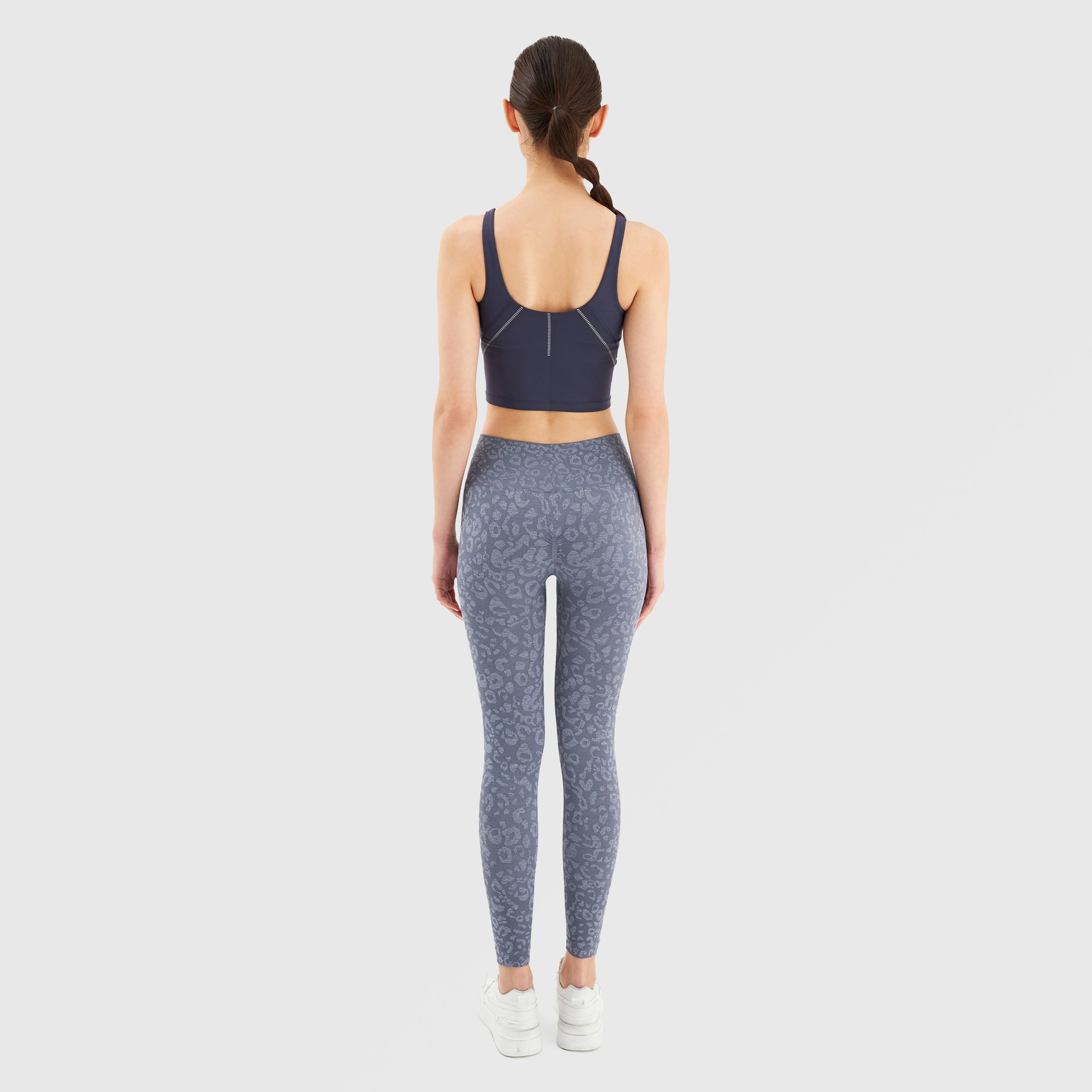 Specked Seamless Leggings (Grey)