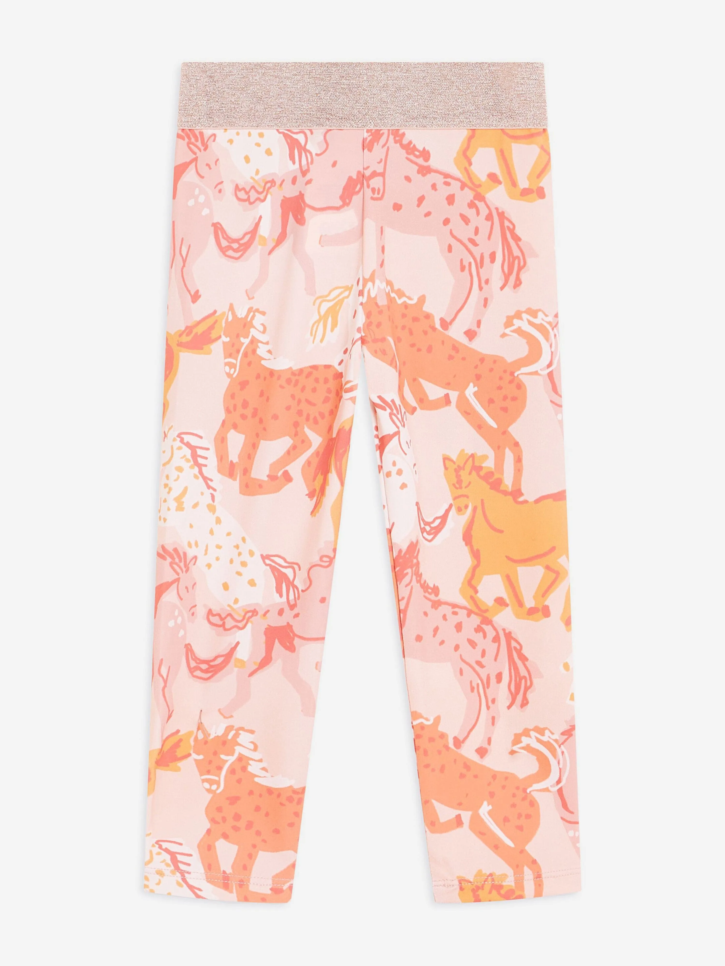 Stella McCartney Girls Horse Leggings in Pink