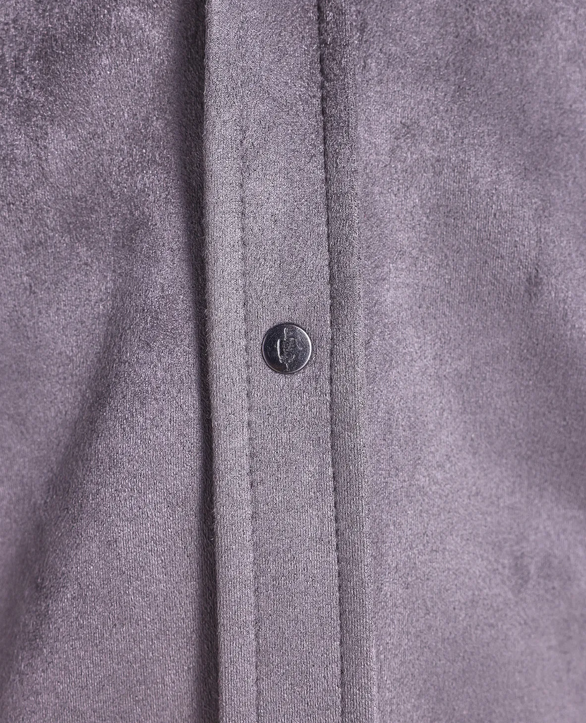 The Wyatt - Microsuede Shirt Jacket - Grey