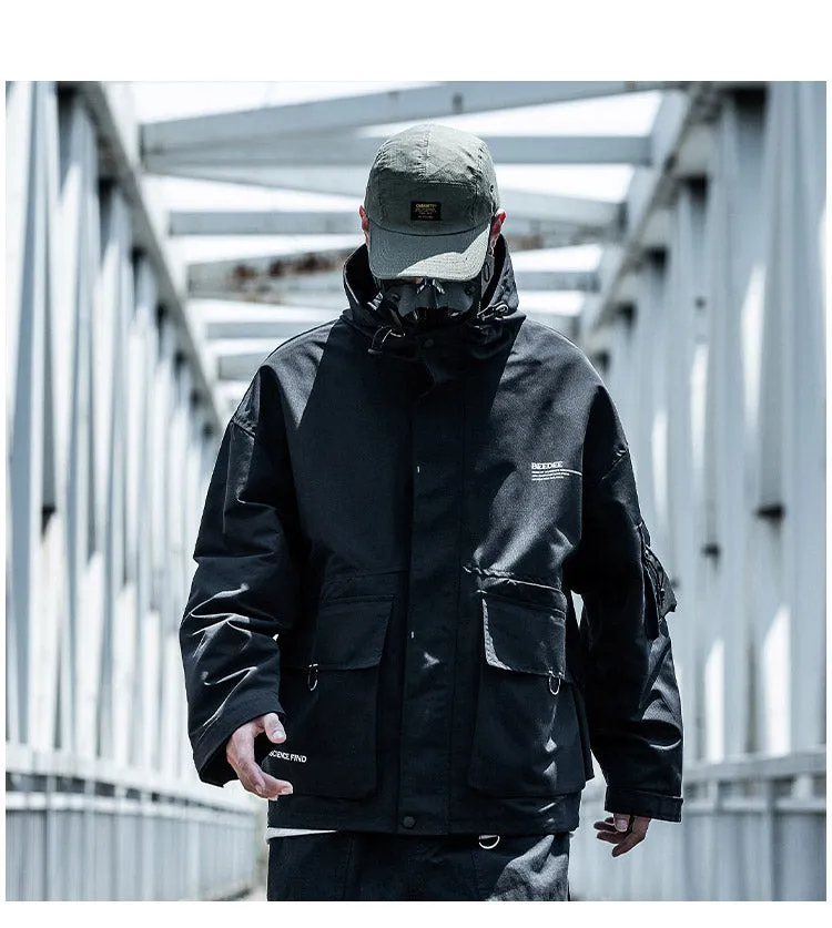 WLS Oversized Multi-Pocket Lightweight Cargo Jacket